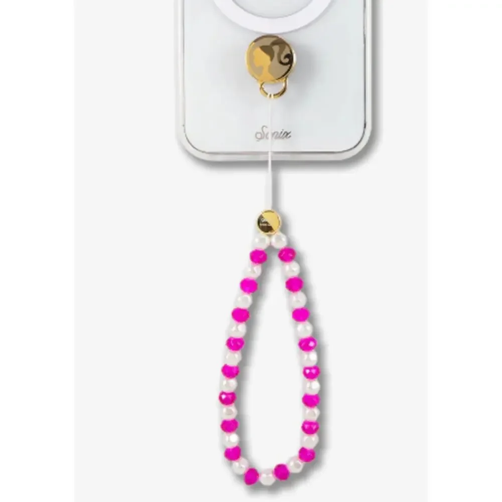 Sonix Barbie Pink Adhesive Beaded Gold Came Silhouette Wristlet New in box